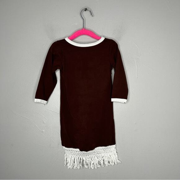 Boho Kids Dress Football Sport NFL Super Bowl Cute Sporty Crochet Baby Sports - Picture 5 of 6